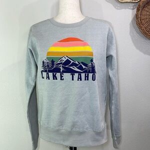 Lake Tahoe Crewneck Pacific & Co. Classic Sweatshirt Trees Women’s Size Small